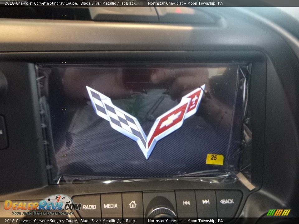 2018 Chevrolet Corvette Stingray Coupe Blade Silver Metallic / Jet Black Photo #14