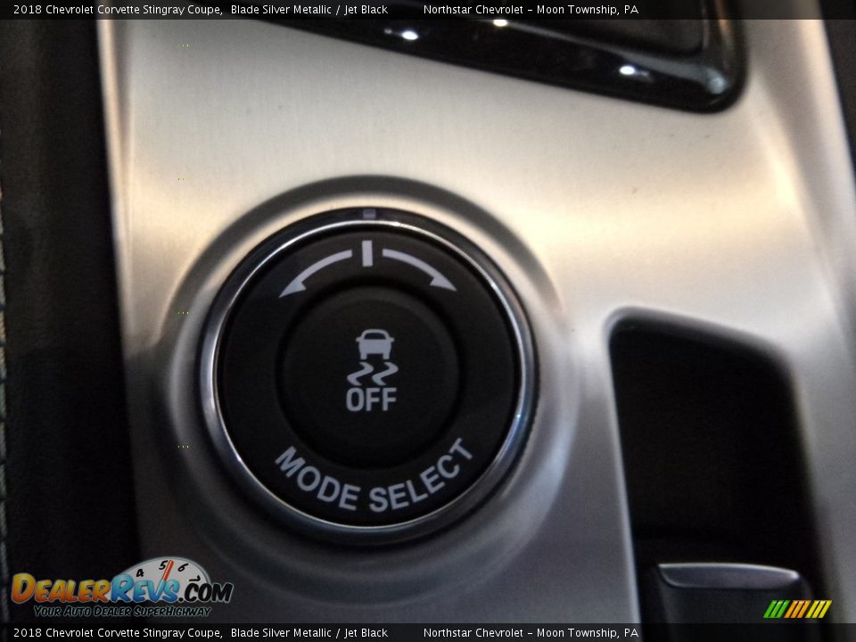 2018 Chevrolet Corvette Stingray Coupe Blade Silver Metallic / Jet Black Photo #17