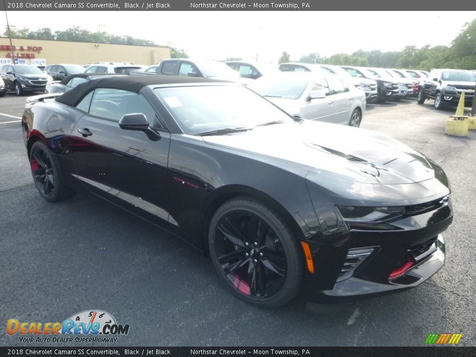 2018 Chevrolet Camaro SS Convertible Black / Jet Black Photo #7