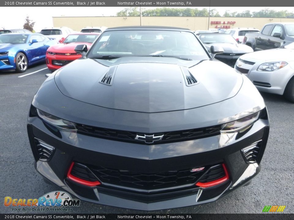 Black 2018 Chevrolet Camaro SS Convertible Photo #8