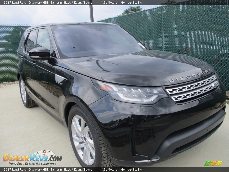 2017 Land Rover Discovery HSE Santorini Black / Ebony/Ebony Photo #6