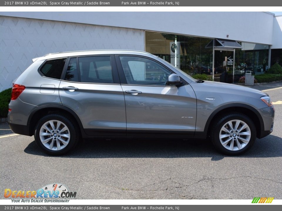 2017 BMW X3 xDrive28i Space Gray Metallic / Saddle Brown Photo #2