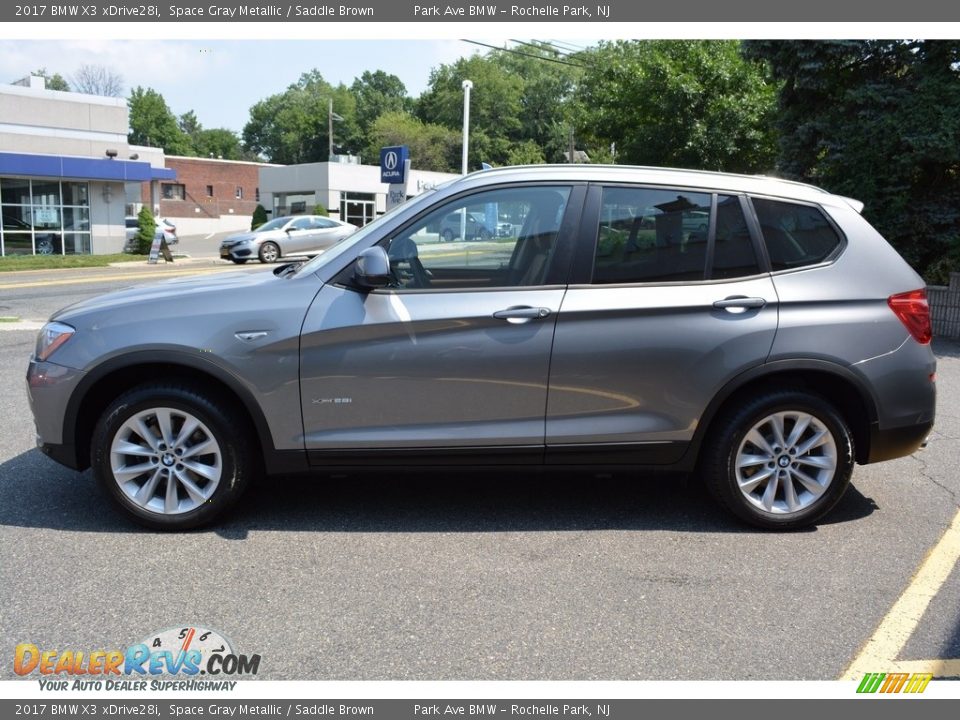 2017 BMW X3 xDrive28i Space Gray Metallic / Saddle Brown Photo #5