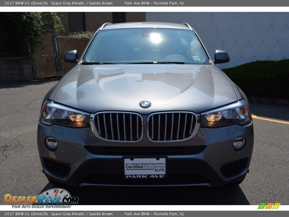 2017 BMW X3 xDrive28i Space Gray Metallic / Saddle Brown Photo #7