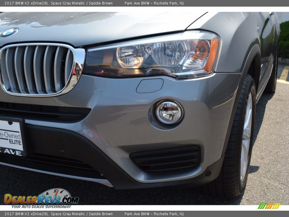 2017 BMW X3 xDrive28i Space Gray Metallic / Saddle Brown Photo #30