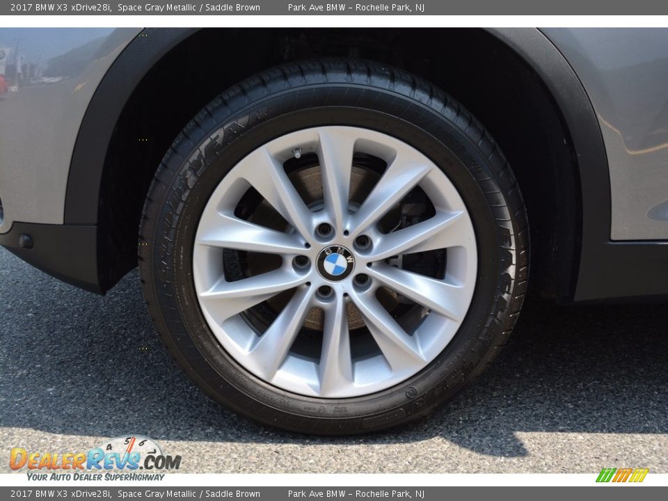 2017 BMW X3 xDrive28i Space Gray Metallic / Saddle Brown Photo #31