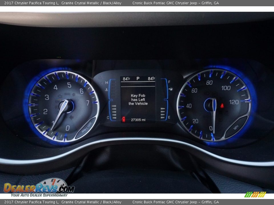 2017 Chrysler Pacifica Touring L Granite Crystal Metallic / Black/Alloy Photo #22
