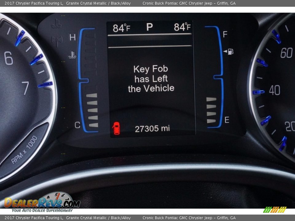 2017 Chrysler Pacifica Touring L Granite Crystal Metallic / Black/Alloy Photo #26