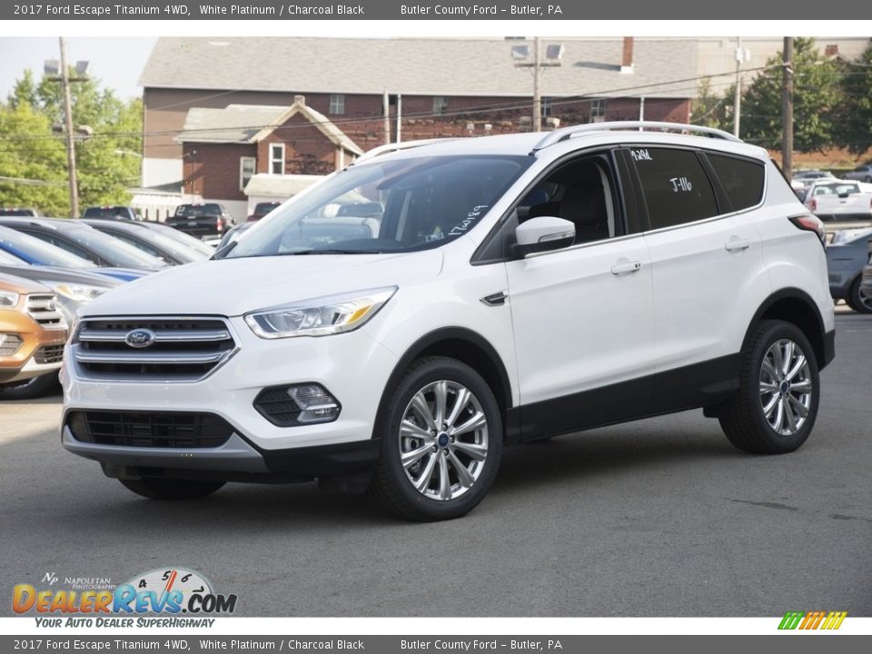 2017 Ford Escape Titanium 4WD White Platinum / Charcoal Black Photo #1