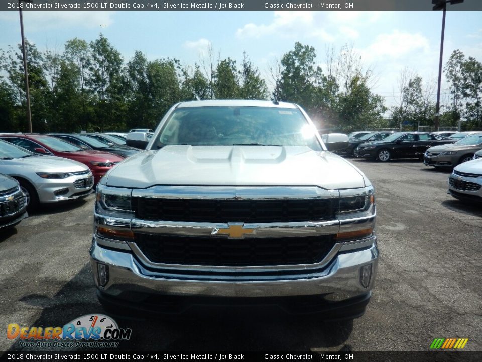 2018 Chevrolet Silverado 1500 LT Double Cab 4x4 Silver Ice Metallic / Jet Black Photo #2