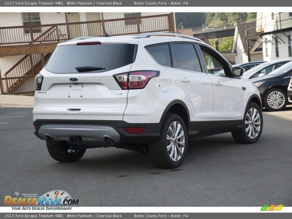 2017 Ford Escape Titanium 4WD White Platinum / Charcoal Black Photo #4