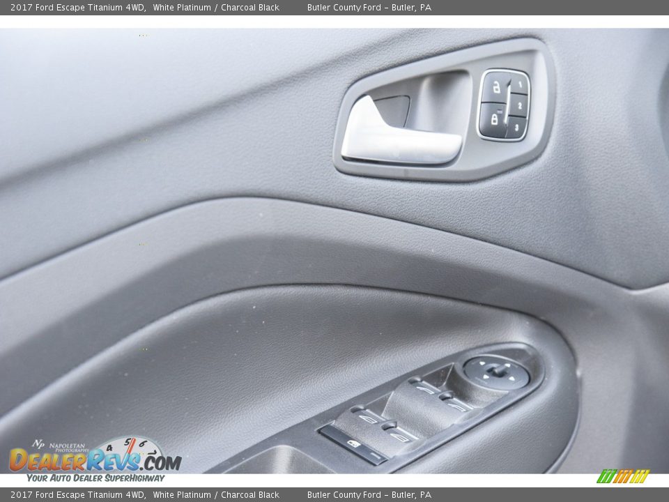 2017 Ford Escape Titanium 4WD White Platinum / Charcoal Black Photo #6