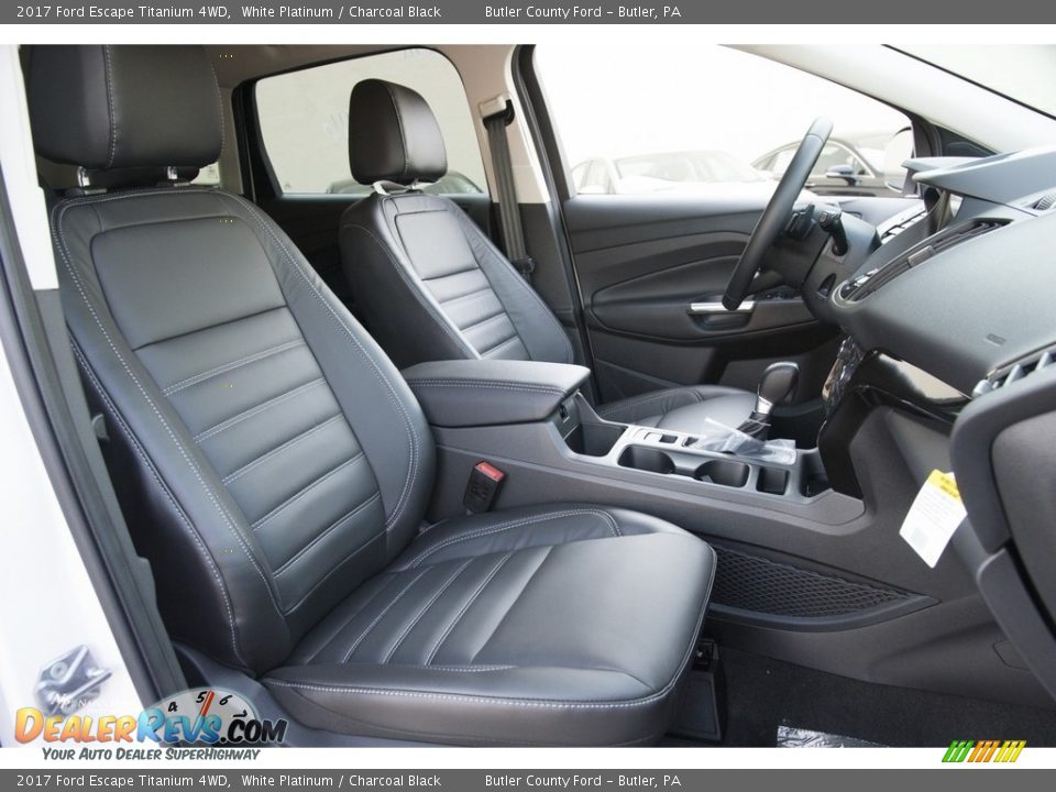 2017 Ford Escape Titanium 4WD White Platinum / Charcoal Black Photo #9