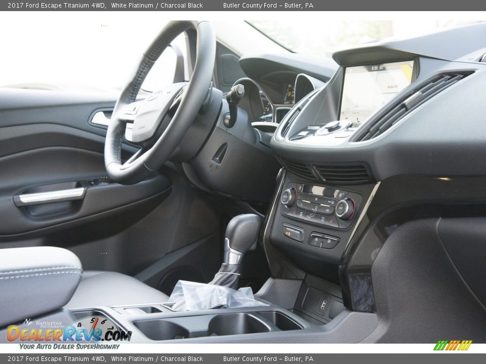 2017 Ford Escape Titanium 4WD White Platinum / Charcoal Black Photo #10