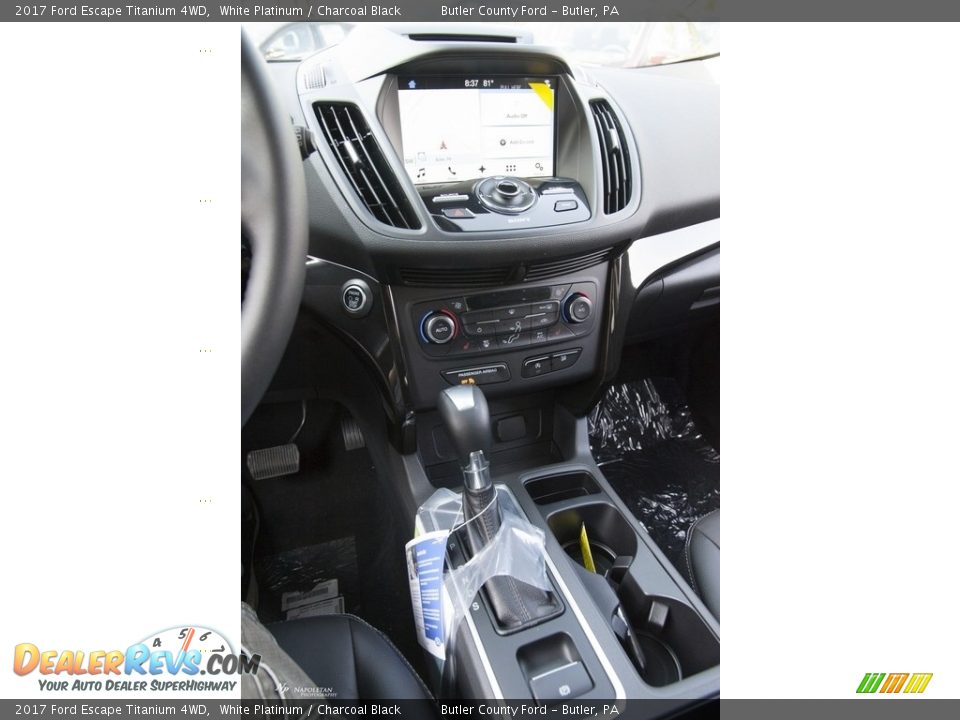 2017 Ford Escape Titanium 4WD White Platinum / Charcoal Black Photo #13