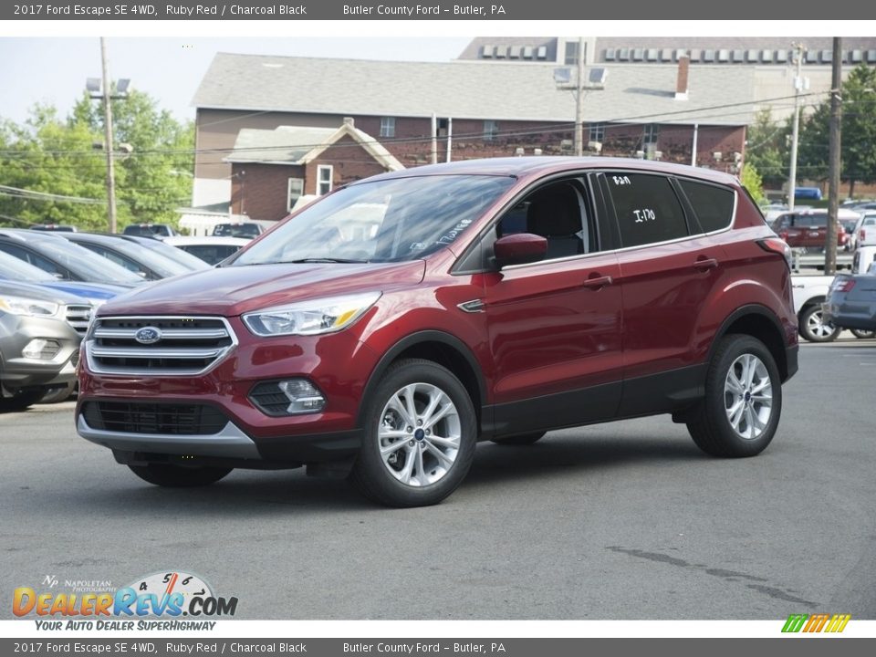 2017 Ford Escape SE 4WD Ruby Red / Charcoal Black Photo #1