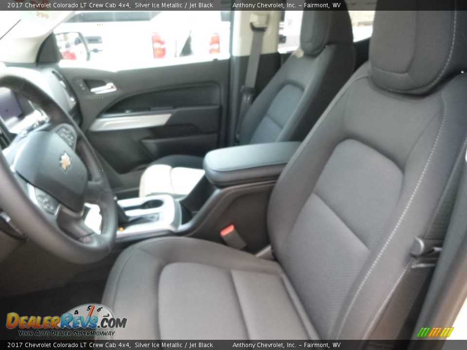 2017 Chevrolet Colorado LT Crew Cab 4x4 Silver Ice Metallic / Jet Black Photo #14