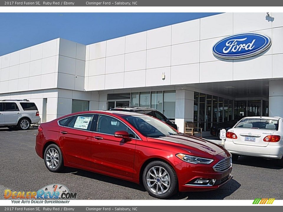 2017 Ford Fusion SE Ruby Red / Ebony Photo #1