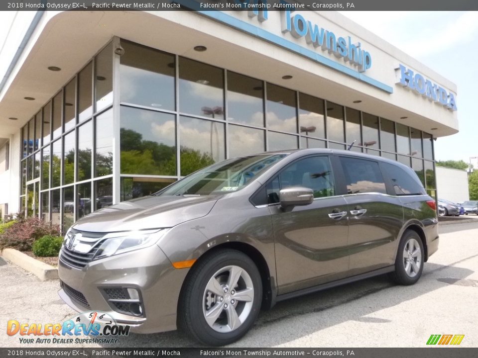 2018 Honda Odyssey EX-L Pacific Pewter Metallic / Mocha Photo #1