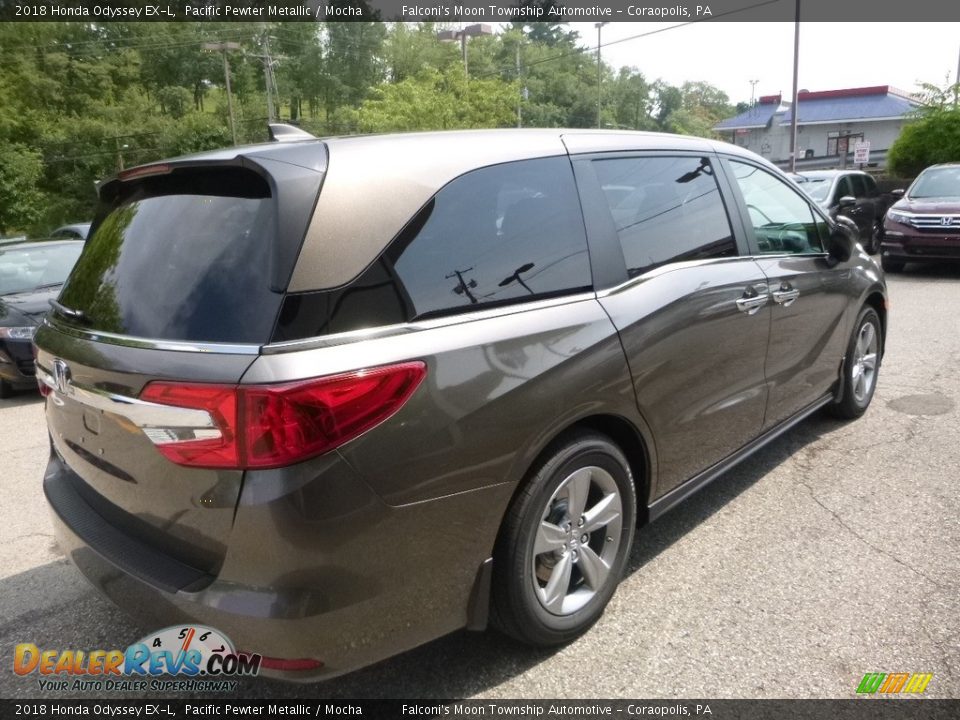 2018 Honda Odyssey EX-L Pacific Pewter Metallic / Mocha Photo #4