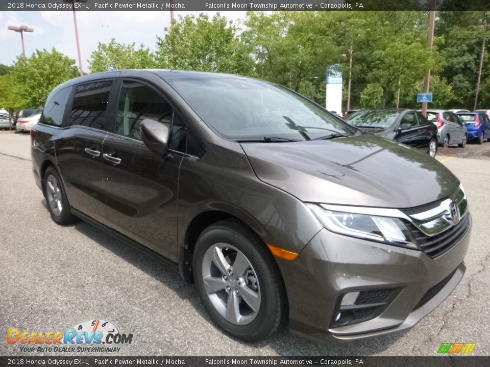 2018 Honda Odyssey EX-L Pacific Pewter Metallic / Mocha Photo #5