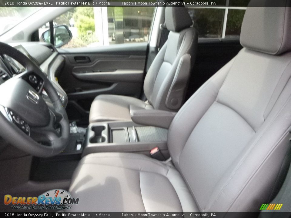 2018 Honda Odyssey EX-L Pacific Pewter Metallic / Mocha Photo #7