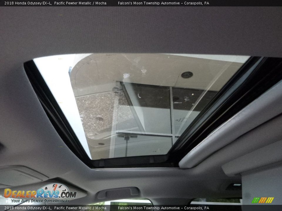 2018 Honda Odyssey EX-L Pacific Pewter Metallic / Mocha Photo #12