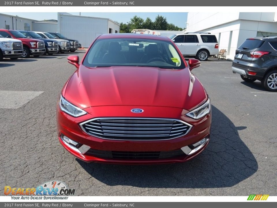 2017 Ford Fusion SE Ruby Red / Ebony Photo #22