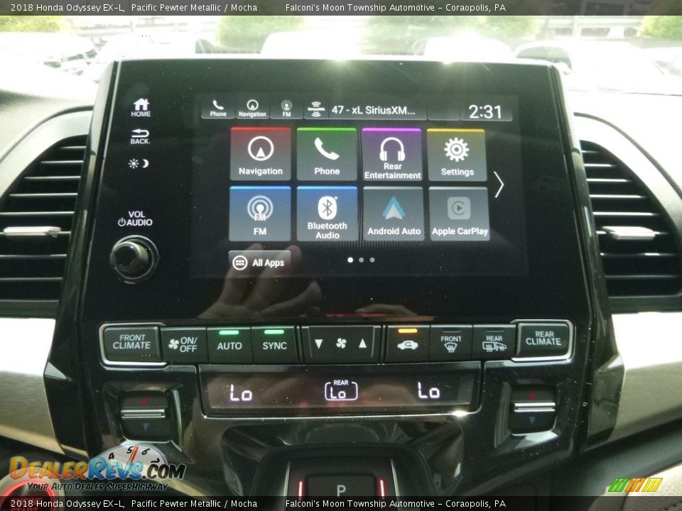 2018 Honda Odyssey EX-L Pacific Pewter Metallic / Mocha Photo #14