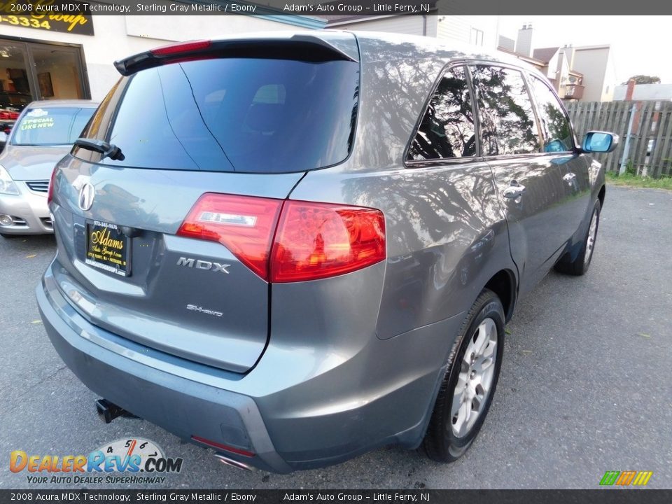 2008 Acura MDX Technology Sterling Gray Metallic / Ebony Photo #7