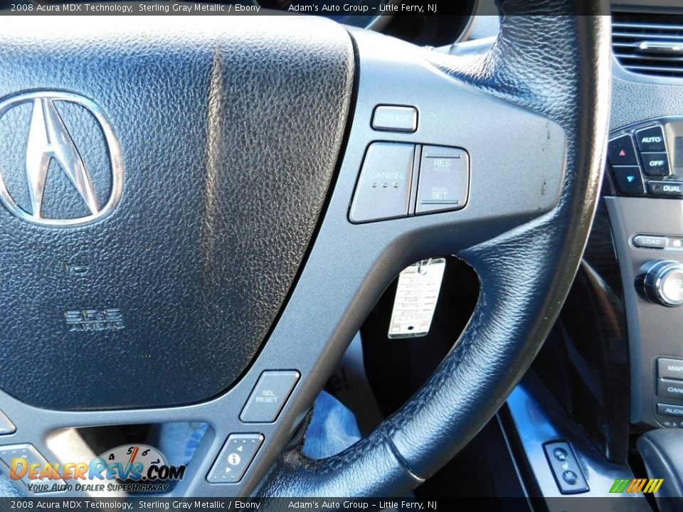 2008 Acura MDX Technology Sterling Gray Metallic / Ebony Photo #17