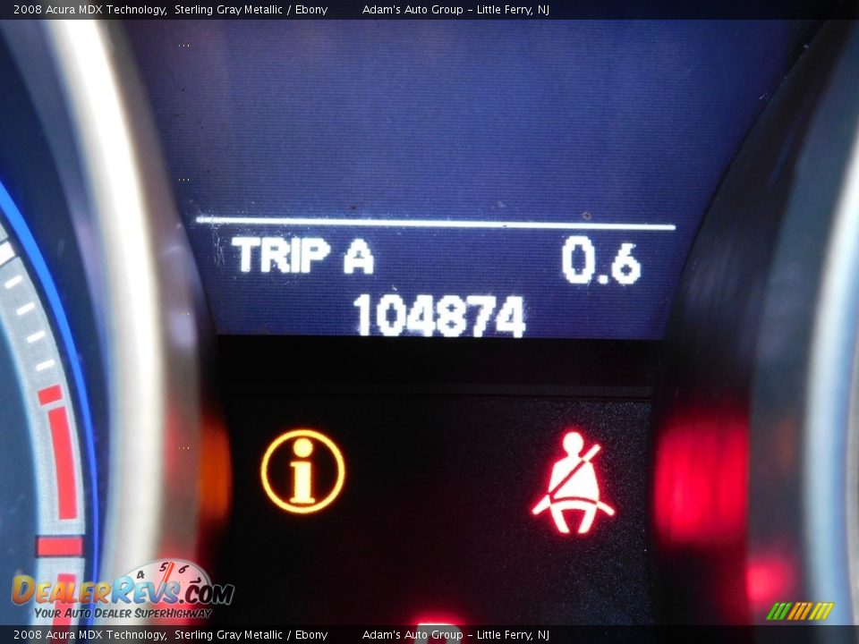 2008 Acura MDX Technology Sterling Gray Metallic / Ebony Photo #25