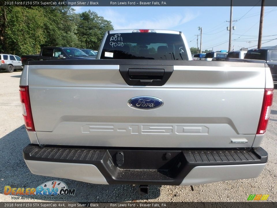 2018 Ford F150 STX SuperCab 4x4 Ingot Silver / Black Photo #3