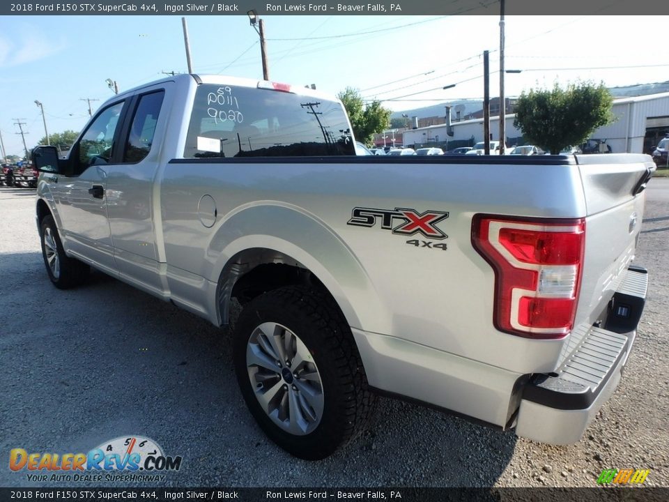2018 Ford F150 STX SuperCab 4x4 Ingot Silver / Black Photo #4