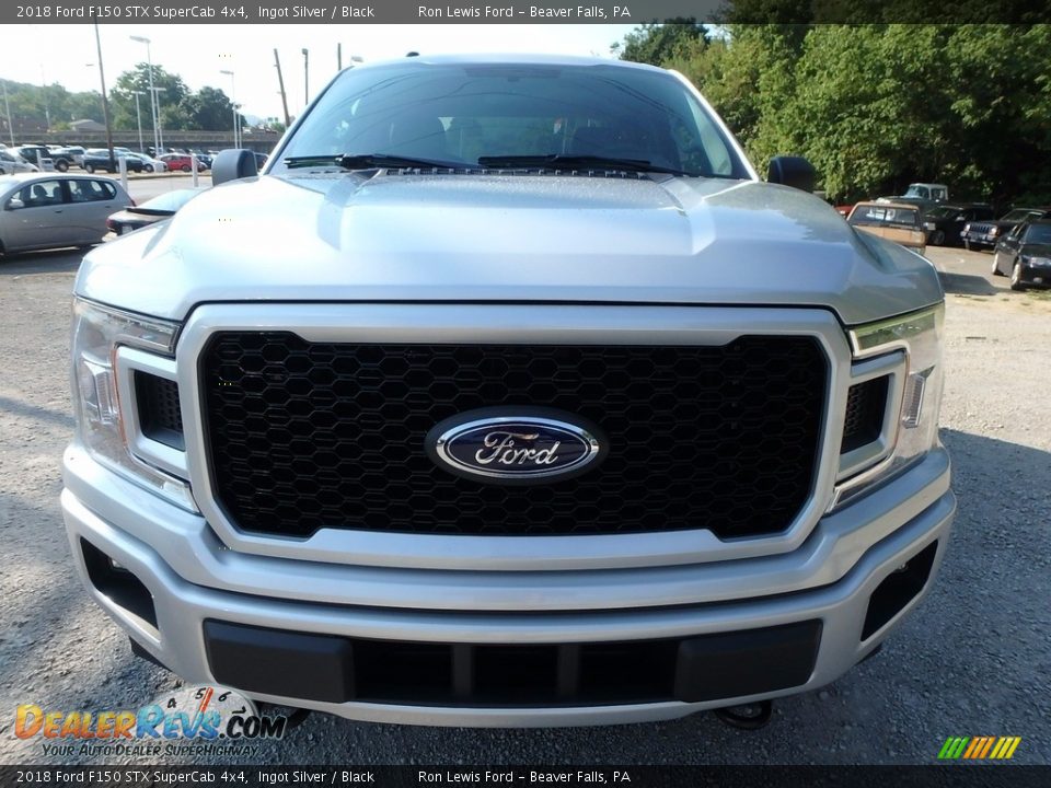 2018 Ford F150 STX SuperCab 4x4 Ingot Silver / Black Photo #7