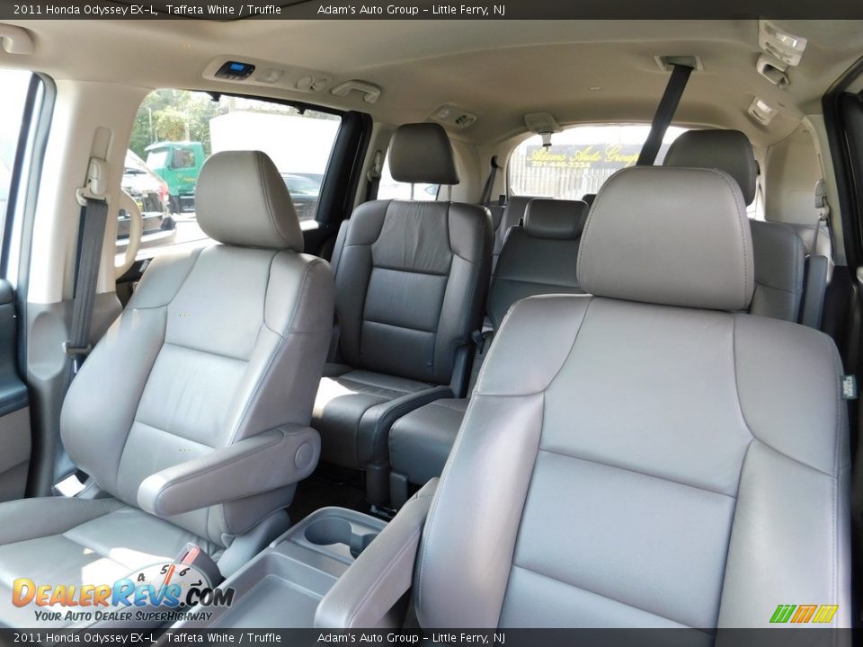 2011 Honda Odyssey EX-L Taffeta White / Truffle Photo #12