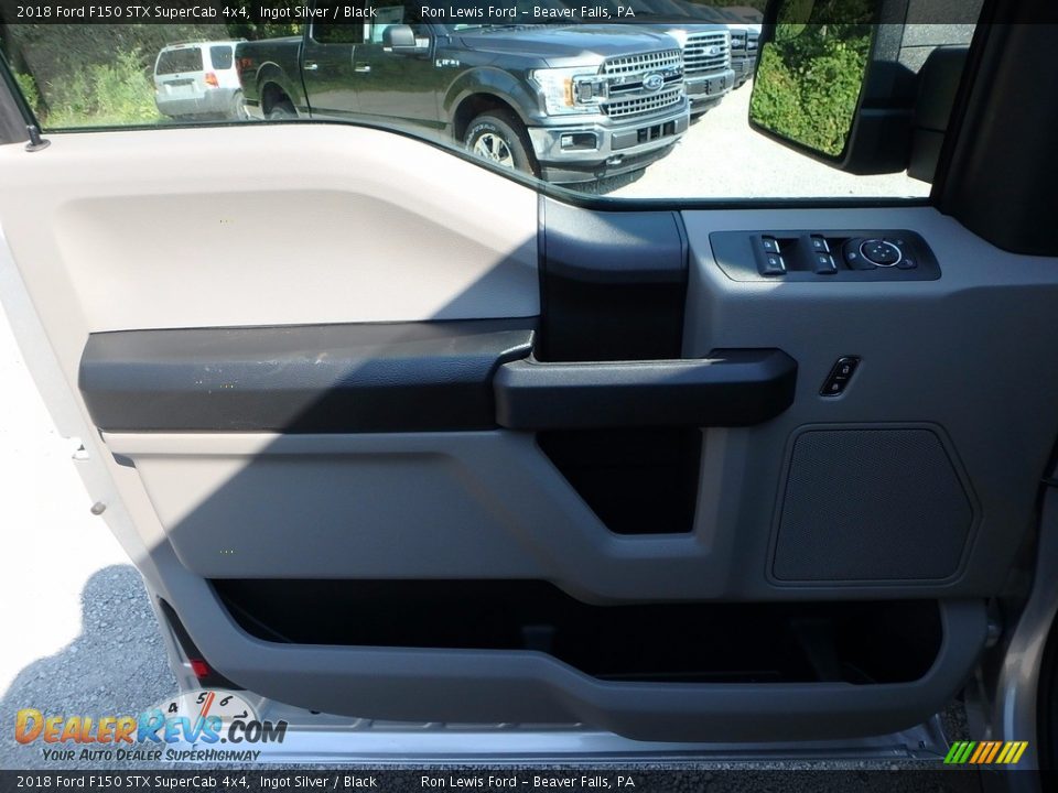 2018 Ford F150 STX SuperCab 4x4 Ingot Silver / Black Photo #13