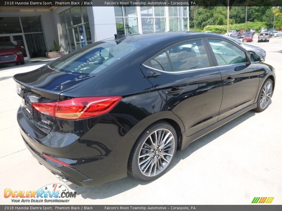 2018 Hyundai Elantra Sport Phantom Black / Black Photo #2