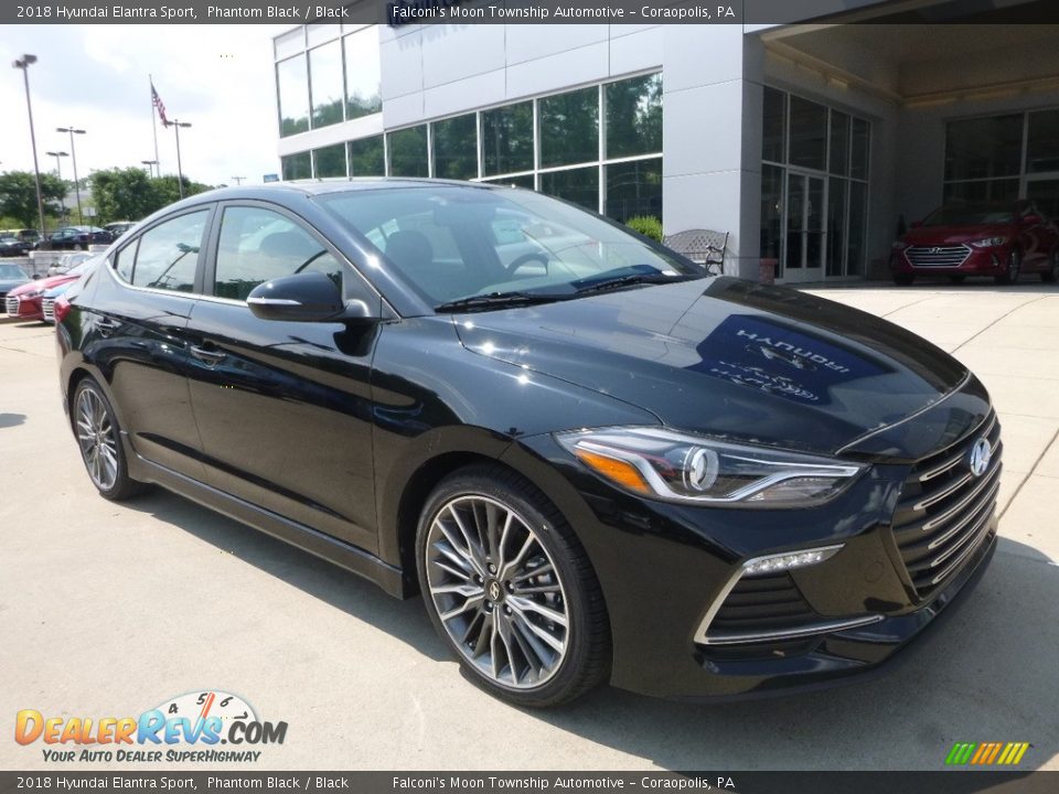 2018 Hyundai Elantra Sport Phantom Black / Black Photo #3