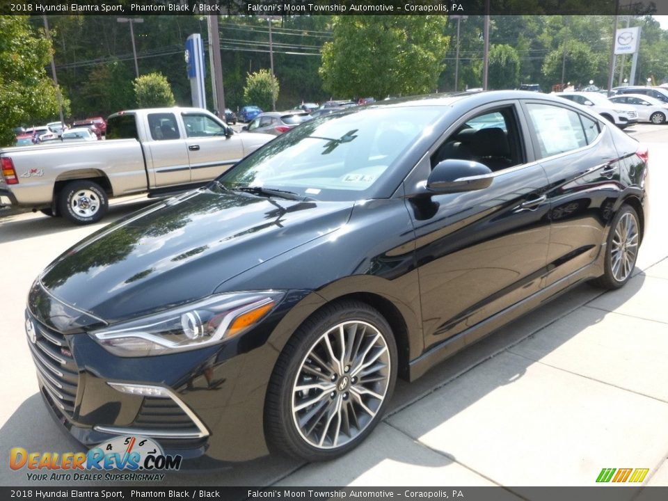 2018 Hyundai Elantra Sport Phantom Black / Black Photo #5
