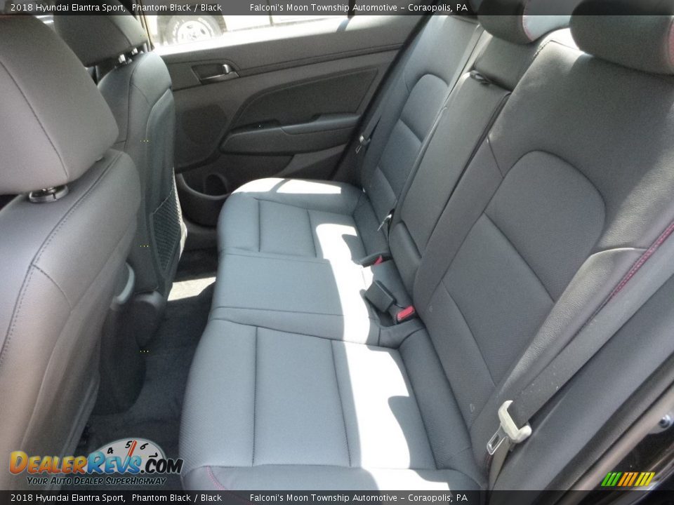 2018 Hyundai Elantra Sport Phantom Black / Black Photo #8