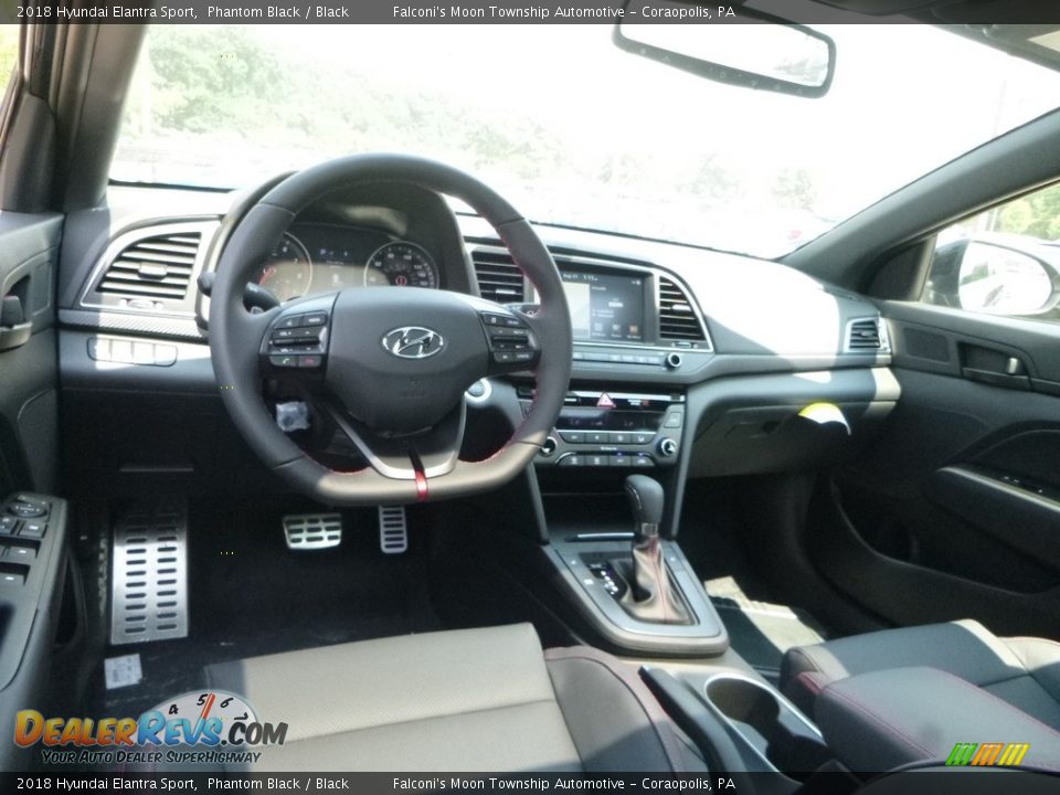2018 Hyundai Elantra Sport Phantom Black / Black Photo #9