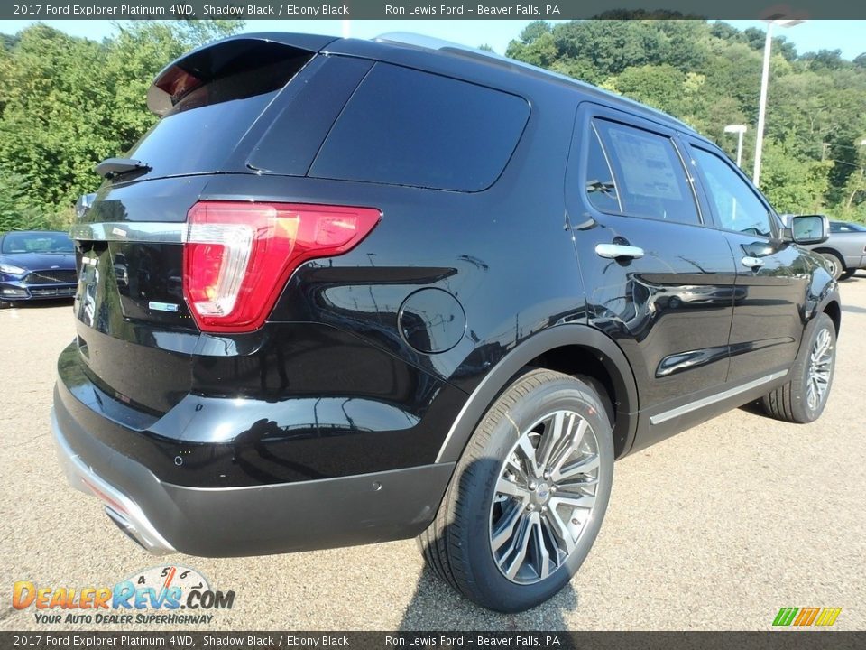 2017 Ford Explorer Platinum 4WD Shadow Black / Ebony Black Photo #2