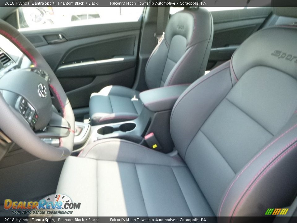 2018 Hyundai Elantra Sport Phantom Black / Black Photo #11