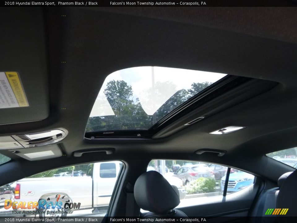 2018 Hyundai Elantra Sport Phantom Black / Black Photo #12