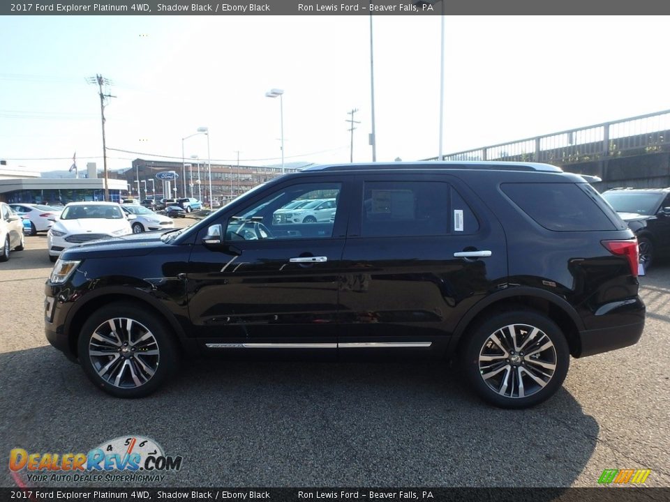 2017 Ford Explorer Platinum 4WD Shadow Black / Ebony Black Photo #5