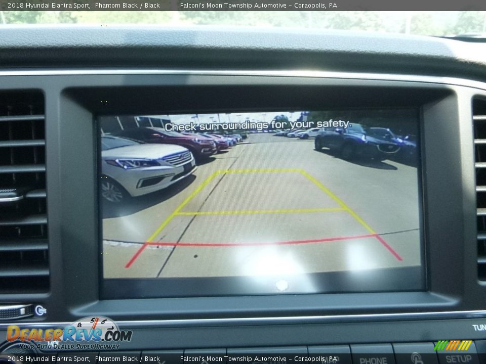 2018 Hyundai Elantra Sport Phantom Black / Black Photo #15