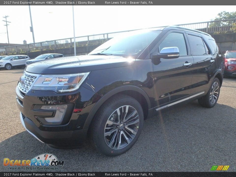 2017 Ford Explorer Platinum 4WD Shadow Black / Ebony Black Photo #6