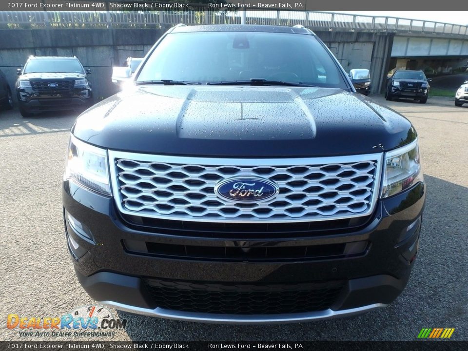 2017 Ford Explorer Platinum 4WD Shadow Black / Ebony Black Photo #7