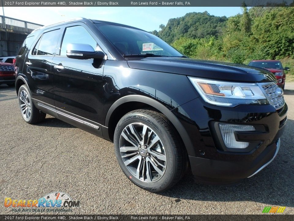 2017 Ford Explorer Platinum 4WD Shadow Black / Ebony Black Photo #8